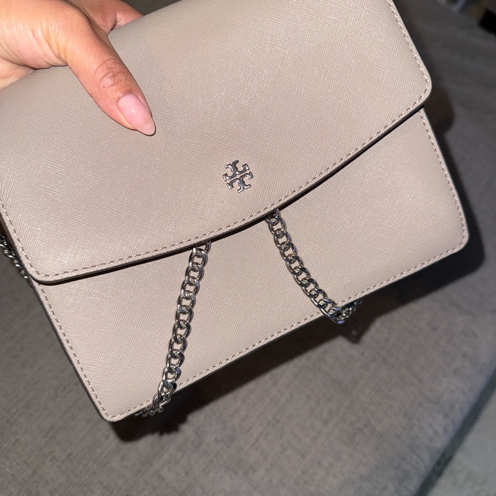 Tory Burch Taupe Crossbody Bag